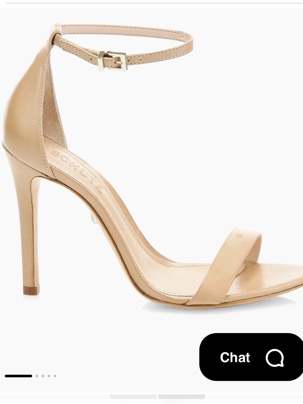 SCHUTZ Beige Cadey-Lee Leather Ankle-Strap Sandals